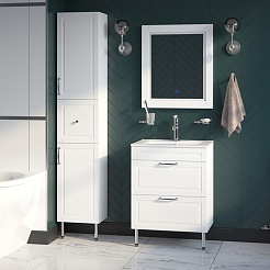 Iddis Зеркало Oxford 60 белое – фотография-3